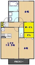 リリー坂下Ｂの物件間取画像